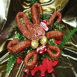 Klobásová kytice Franta